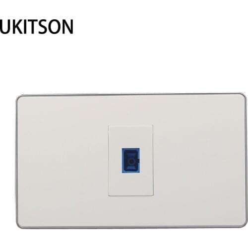 120 Type SC Socket Female To Female Plug With Silver Edge For Optical Fiber Connector