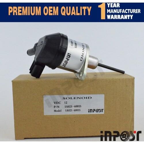 1A021-60015 New Fuel Solenoid Made to fit Kubota Tractor Models L4740HST3 L4740HSTC3 L5040GST3