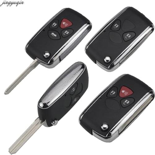 2&3&4 Buttons Modified Flip Remote Car Key Shell Fob Case For Toyota Corolla RAV4 Camry Avlon Replacement key Cover Blank