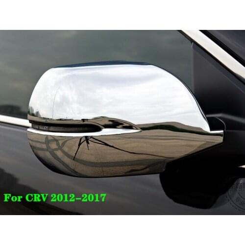 2pcs car side door mirror chrome decoration cover,rearview mirror protection cover(with led lights)For Honda CRV CR-V 2012-2017
