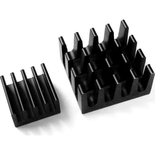 2pcs/set Aluminum heat sink cooling sink radiator blind radiating fin heat sink for Raspberry PI 3 Model B and PI 2