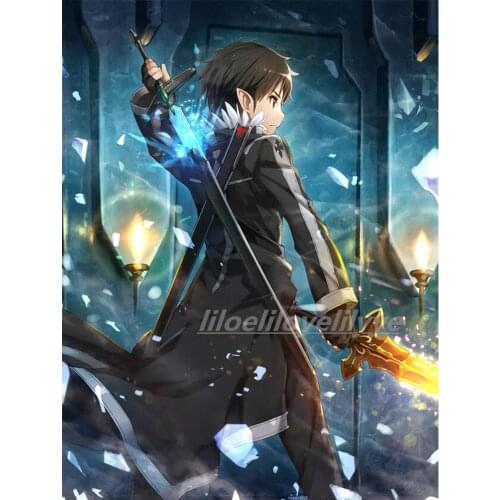 5D DIY round /square Diamond Painting Japan Anime Sword Art Online 3D Diamond Embroidery Complete Home Decorative gift TY615