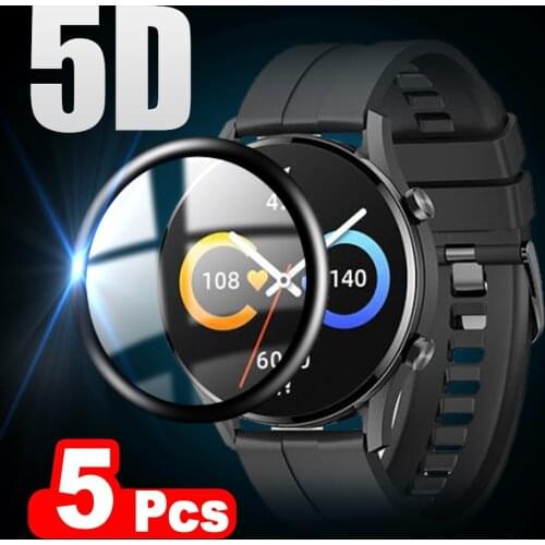 5D Soft Fibre Glass Protective Film For Xiaomi IMILAB W12 SW11L KW66 Smart Watch Screen Protector for IMILAB Watch Accessories