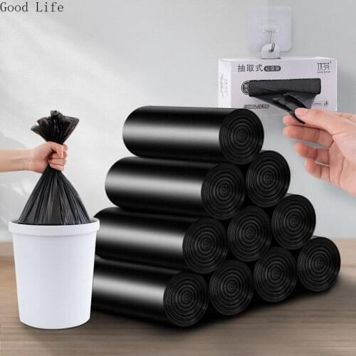 60PCS Disposable Odorless PE Garbage Bag Household Trash Bags