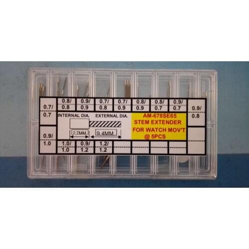 Stainless Steel Watch Stem Extender Assortment 65PCs