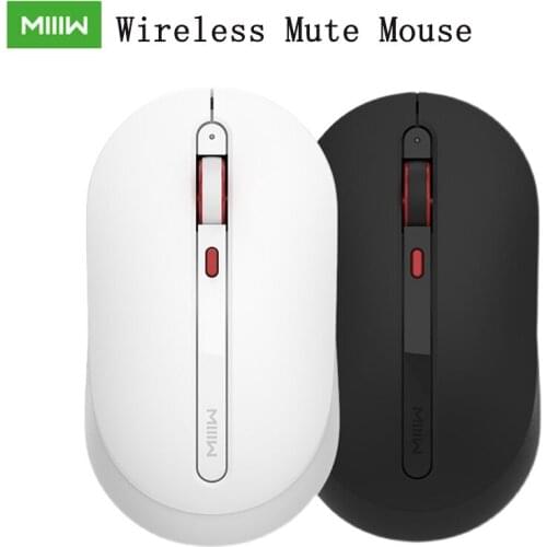 MIIIW USB Wireless Silent Mouse 2.4GHz Connect Mute Button 3 Gear DPI Adjustment Optical For Laptop Notebook Office Gaming home
