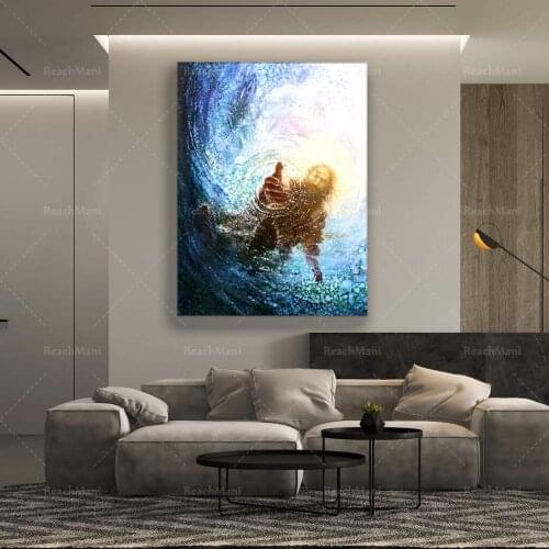 Bible Verse Religion Jesus Poster, Idea Gift For Jesus Lovers, Christian Gift, Modern Home Decor Wall Art Prints Canvas