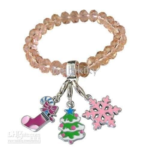 21pcs Christmas chains Bracelet W/Enamel Crystal bracelets