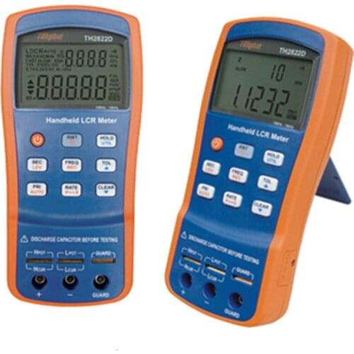 TH2822 Digital LCR Meter With CE Certification Handheld Ultra-low High Density SMD Assembly Techniques Simultaneously Display