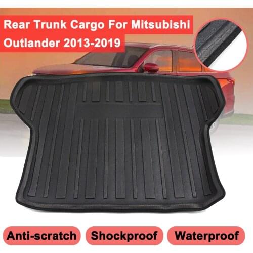 For Mitsubishi Outlander 2013-2019 Rear Trunk Cargo Floor Mat Cargo Liner Waterproof Anti-skid Shock-proof Buffer Performance