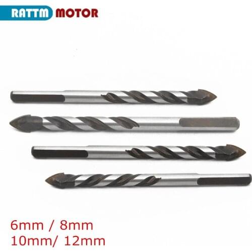 Round Shank Electric Tools Center Drill bit Hammer Concrete Ceramic Tile Metal Drill Bit 6mm-12mm