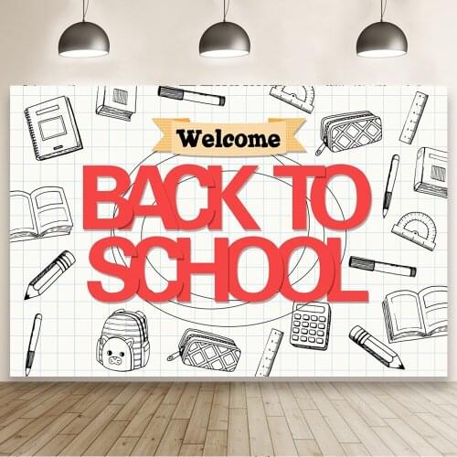 Painted Back To School Background Stationery Opening Ceremony Portrait Photography Photozone Photo Backdrops Photocall Studio