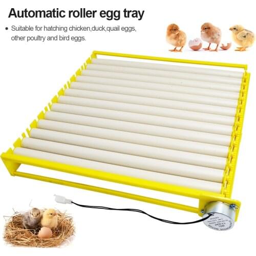 Multifunction 13 Tube Roller Plastic Incubator Egg Tray Automatic Turn Egg for Chicken Duck Incubation Equipment 13 Tube Roller