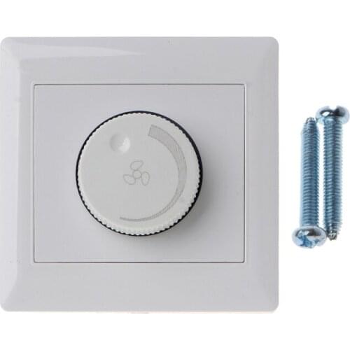 220V Adjustment Ceiling Fan Speed Control Switch Wall Button Dimmer Switch Dimmer Light Switch Lighting Control