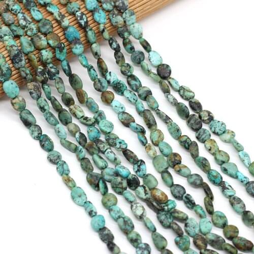 Natural Green Turquoises Beads 6-8mm Irregural Natural Agates Stone Loose Beads for Making Jewerly Necklace Bracelet Accessories