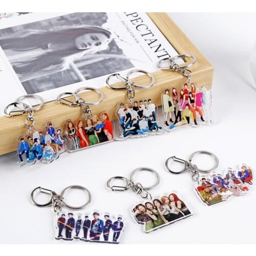 Creative kpop stray kids album photo key chain TWICE TXT REDVELVET Seventeen GOT7 ITZY stray kids kpop stationery set
