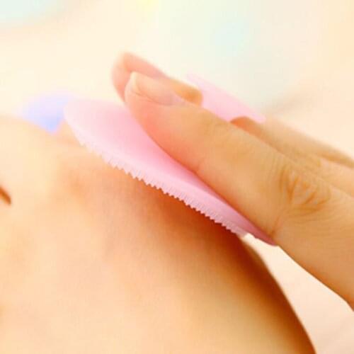 New FDA Blackhead Facial Clean Silicone Shampoo Brush Shower Baby Massage Wash Pad Face Exfoliating Bath Facial Cleanser Brushes