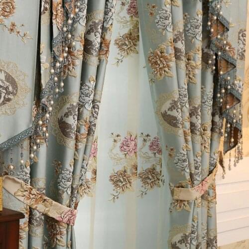 European Luxury Curtains for Window Curtains Styles for Living Room Elegant Drapes European Curtains Embroidered curtains