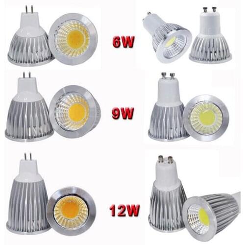 Lowest price 9W 12W 15W Led Bulb GU10 E27 LED spotlight E14 GU5.3 MR16 COB LED lamp light 220V E27 Lampada LED Light