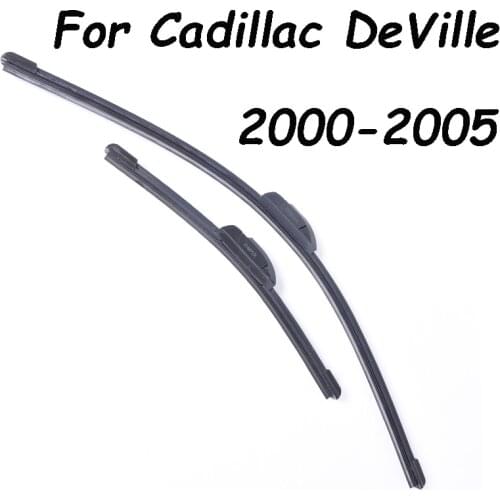 Front Wiper Blades For Cadillac DeVille From 2000 2001 2002 2003 2004 2005 Car Accessories Windshield Wipers Car styling