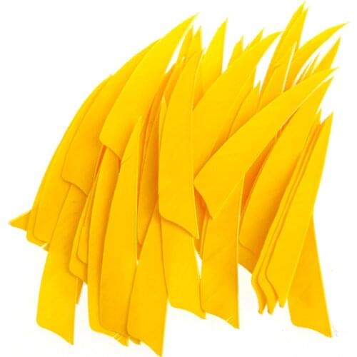 50Pcs 4 inch Shield Shape Turkey Feather Arrow Archery Hunting Fletching for DIY F2TC