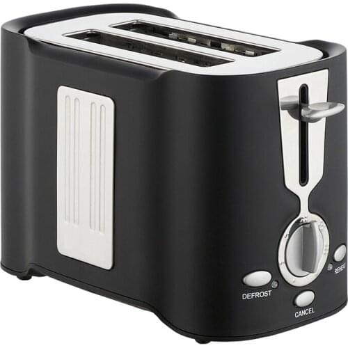 2 Slice Bread Toasters Household Toaster Toast Machine Multifunctional Stainless Steel with 2 Wide Slots Removable Crumb Tray