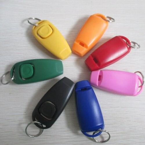 Dog Pet Click Clicker Training Trainer Product Aid Wrist Strap