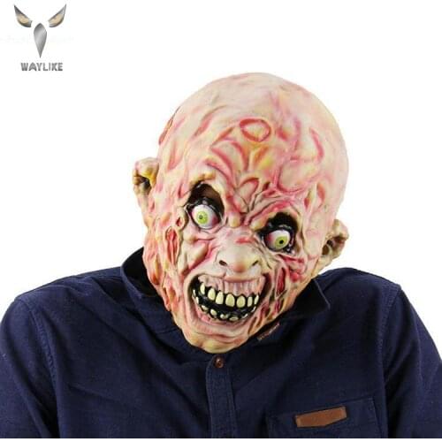 WAYLIKE Halloween Carrion Zombie Latex Mask Adult Party Costume Mask Horror Carnival Cosplay Party Props