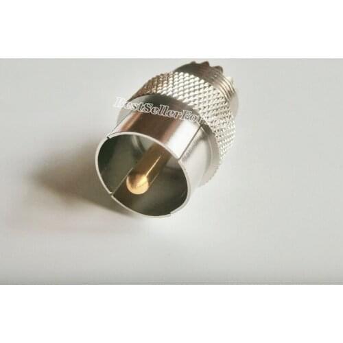 1Piece UHF SO-239 Female SO239 To PL-259 Male Connector Quick PUSH-ON Slide-on Adapter