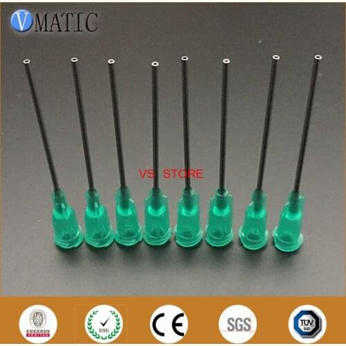 Free Shipping 100Pcs 1.5'' 18G Luer Lock Glue Dispensing Needle High Precision Dispenser Tips 1-1/2 Inch