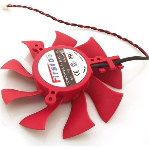 FD8015U12S DC BRUSHLESS FAN 12V 0.50A 74mm 39x39x39mm Graphics/Video Card Fan 2Pin