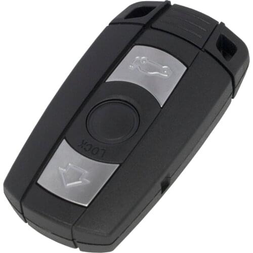 WhatsKey For BMW 1 3 5 6 7 Series E90 E60 E70 E71 E87 E91 E92 Replacement 3 Button Smart Remote Key Shell Case Cover blank Blade