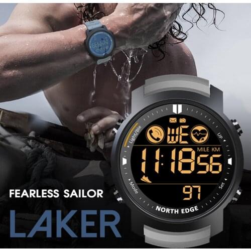 NORTH EDGE LAKER Heart Rate 3d Sleep monitoring step counting Fitness tracker Android ios pedometer Smartwatch accessories