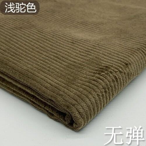 Cotton corduroy autumn/winter without elastic cord trousering thick coat pure color fashion leisure fabrics