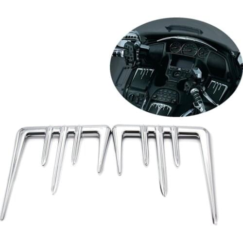 Chrome Glove Box Accents Trims For Honda Goldwing GL1800 Gold Wing 2001-2009