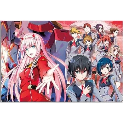 Darling In The Franxx Anime Poster Wall Art Nordic Canvas Print Picture Modular Modern Painting Living Room Home Decoration