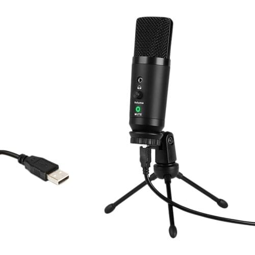 USB Microphone Condenser Microphone Used For Recording Voice Voice-Over Sound Streaming Media Broadcast And Live Video