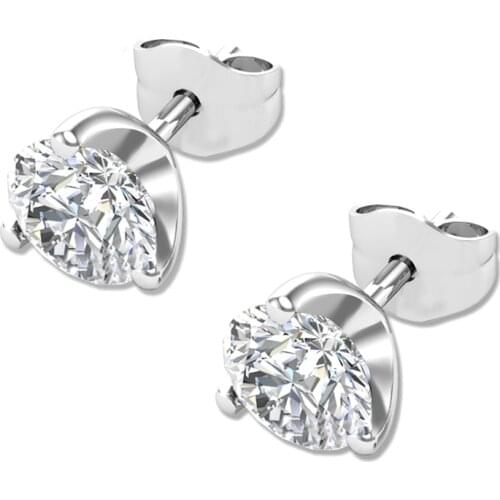 Lab Diamond Stud Earrings for Women 0.3ct D Color VVS1 Moissanite Earrings Screw Back 925 Silver Earring Woman Wedding Jewelry