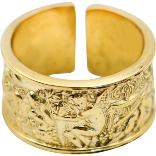 Fashion Portable Golden Cigar Ring Jewelry Cigarette Travel Stand Tobacco Smoking Tool Fit COHIBA