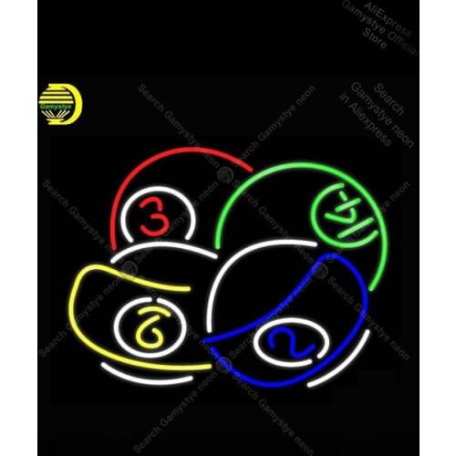 Neon Sign for Ball Pool Room Billiards neon bulb Sign Decor Game Room Neon Publicidad Basketball Team Sign Lighting Games Neon