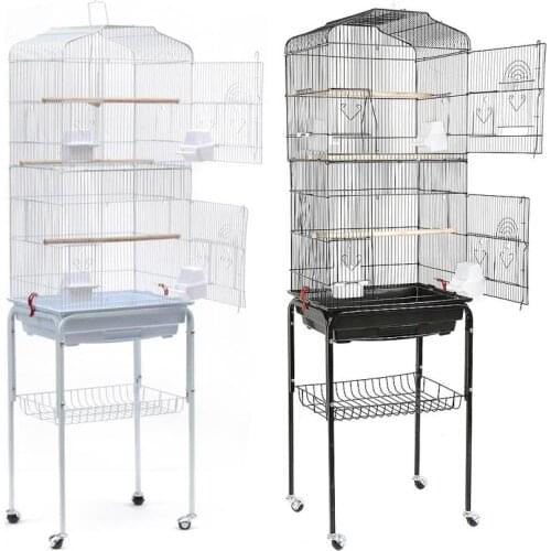 Bird Cages Bird Nest Supplies Metal Agapornis Cage For Calopsita Parrot Peony Birds House Outdoor Jaula HWC