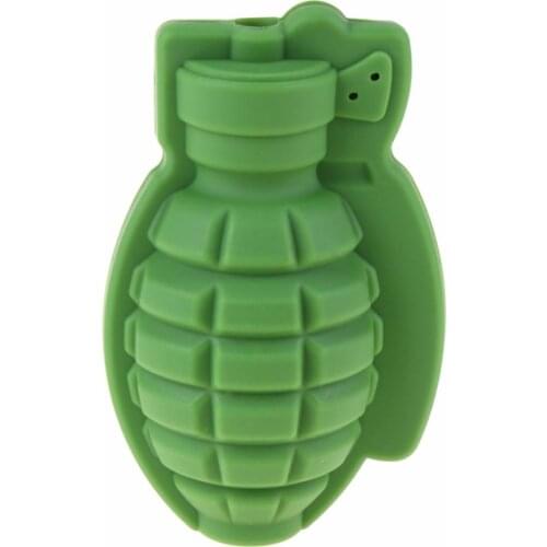 Creative Party Whisky Green Grenade Shape Silicone Mold 3D Ice Mould Chocolate Cake Baking Gift
