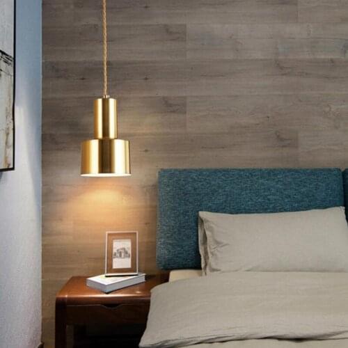 Nordic minimalist LED bedside chandelier restaurant clothing store bar table lamp single head bedroom lamp
