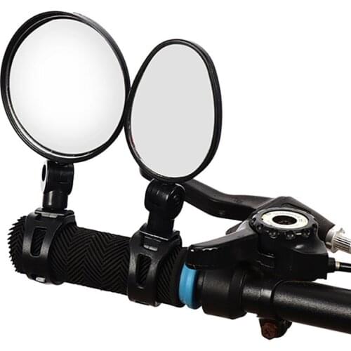 360 Degree Rotate Bicycle Rearview Mirrors Universal Outdoor Cycling MTB Handlebar Lens Wide-Angle Flat Safety Bike Accessories