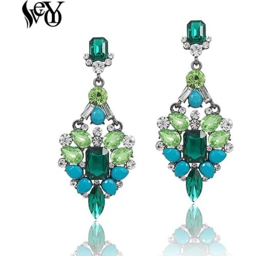VEYO Fashion Jewelry Long Earrings For Women Acrylic Crystal Earrings Earring Luxury Earrings High Quality Hot Sale