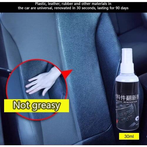 30ml Interior Plastic Parts Wax Retreading Agent Renewed Plastic Parts Wax Instrument Panel Retreading Cleaning Agent