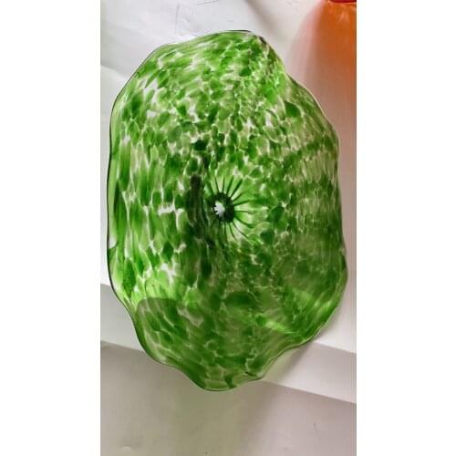 Top Quality Multi Color Blown Glass Wall Lamps Custom Made Hand Blown Glass Hanging Wall Plates