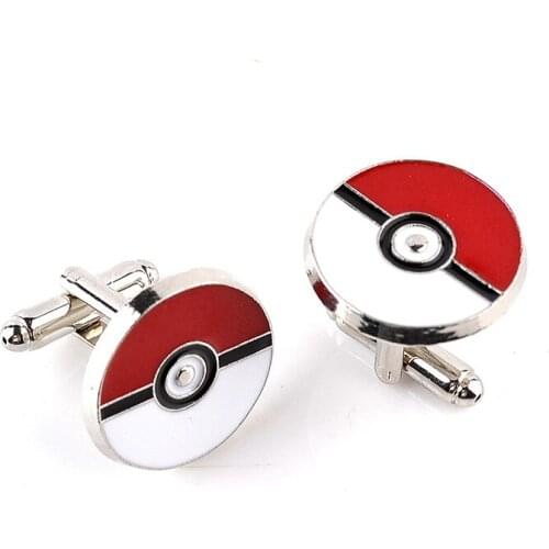 Yin Yang Cufflinks Red White Yinyang Cuff link Fashion Shirt Cufflinks For Mens