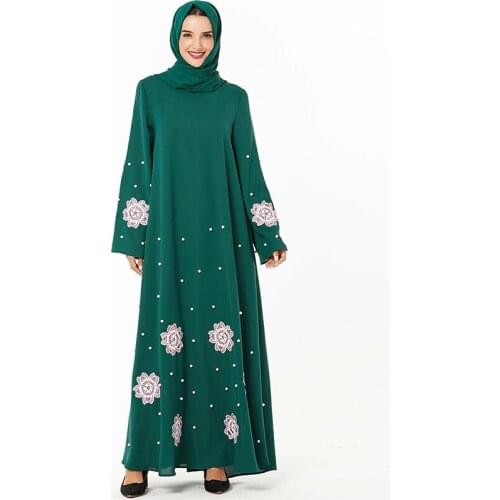 Fashion Middle East Plus Size Womens Moroccan Embroidered Beaded Casual Long Skirt Arab Pakistan