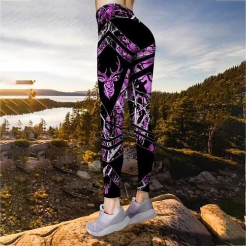 Plus Size Women Print Push Up Leggings Fitness High Waist Tight Workout Gym Clothing Track Run Sweatpants Sportswear Pants